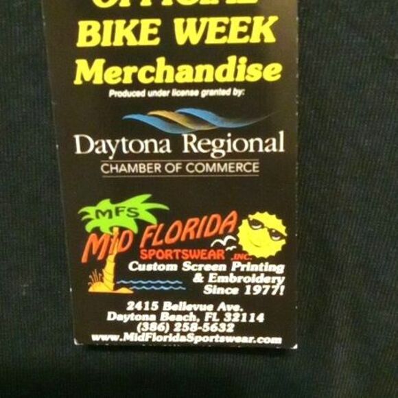 Daytona Beach Bike Week 77th Anniversary 2018 Men’s Black T-Shirt XXL NWT - Picture 4 of 7